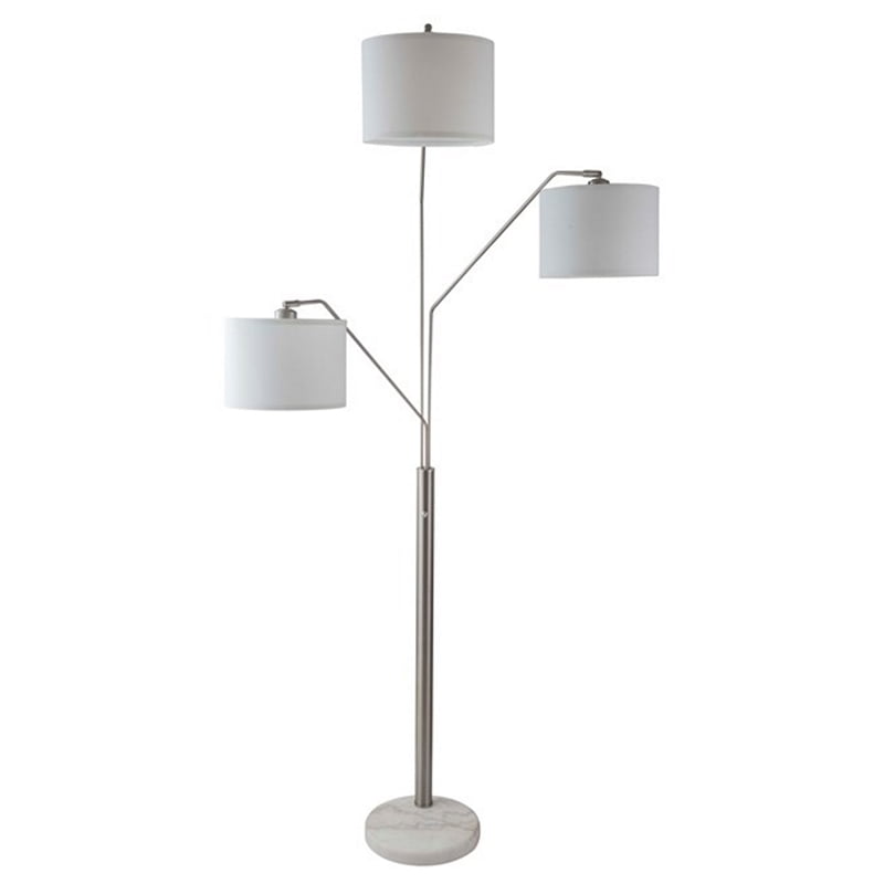 Three Tier Shade Metal Floor Lamp, 3 Tier Table Lamp Shade Arc