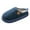 Navy, variant on House Slippers for Men Winter Warm Footwear Slip On House Shoes Non Slip Thick Sole Comfortable Casual Indoor Outdoor Memory Foam Men Slippers Size 40