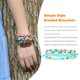 thumbnail image 5 of Qarigey 3 piezas trenzada estilo resistente al agua cera muñeca conjunto de joyas longitud dama decoración Popular encanto mano cadena playa Ropa, zapatos y accesorios Miscelánea tipo 6 6 Qarigey AP010274-06, 5 of 6