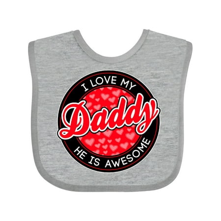 

Inktastic I Love My Daddy Gift Baby Boy or Baby Girl Bib