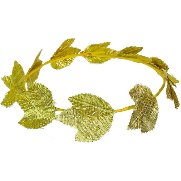 Skeleteen Gold Roman Laurel Headband - Roman Emperor Crown and Greek God and Goddess Wreath Circlet