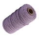 thumbnail image 3 of Cuerda de algodón hecha a mano, 3 mm de diámetro, de un solo color, tejidas para manualidades, cuerdas de 100 m, morado claro 1 Rollo Scienceny HA5320-06B, 3 of 6