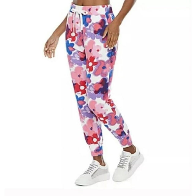 Juicy Couture Pantalon de Jogging en Molleton Éponge à Motif Floral Intégral ( L )