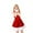 #2-Red, variant on Christmas Dresses for Womens Furry Print Vintage Long-Sleeved Party Dress Mrs Santa Claus Fancy Outfits