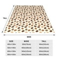 thumbnail image 3 of Fuzoiu Cute Coffee Bean Print Print Ultra-Soft Micro Fleece Blanket,All Seasons Flannel Throw, Lightweight Blanket for Bed, Sofa, Couch, Movie Night, Camping, and Travel-40"x30", 3 of 7