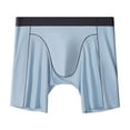 thumbnail image 1 of StSilkitty Men's Boxer Underwear Mid Waist Soft Breathable Stretch Underwear Solid Color No Riding up Underpants, 1 of 3