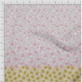 thumbnail image 2 of oneOone Cotton Poplin Peach2 Fabric Leaves & Flower Panel Sewing Fabric By The Yard Printed Diy Clothing Sewing Supplies 42 Inch Wide, 2 of 3
