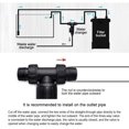 thumbnail image 2 of Aquarium Water Change Valve, 3 Way Shut-off/on Water Flow Control Valve Pipe Connector 12mm/16mm For Aquariums Fish Tanks, 2 of 5