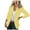 Yellow, variant on tklpehg Blazers for Women Long Sleeve Lapel Solid Color Button Pocket Recreational Long Sleeve Suit Coat Tops Beige L
