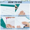 thumbnail image 4 of 1set Acrylic Rulers Measuring Tool for Hole Punchings Clear 17~32x2x0.3cm 3pcs/set, 4 of 6