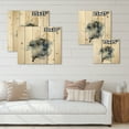 thumbnail image 4 of Designart 'Minimalistic Landscape of Moon With Mountains' Modern Print on Natural Pine Wood, 4 of 5