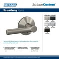 thumbnail image 7 of Schlage Fc21-Brw-Col Custom Broadway Passage & Privacy Door Lever Set - Bronze, 7 of 7