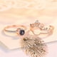 thumbnail image 5 of Fiudx Conjunto de Joyas Románticas, Anillos de Cobre Ajustables, Elegante Combinación de Oro Rosa y Plata, Regalo Perfecto para Bodas, Fiestas, Amigos, Celebra El Amor y La Amistad, Ideal para Mamás, 5 of 5