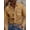 Brown, variant on Men's Western Shirts Long Sleeve Embroideres Cowboy Shirts Casual Button Down Shirt With Pocket Green 3XL