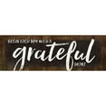 thumbnail image 3 of Rae, Marla 24x11 Black Modern Framed Museum Art Print Titled - Begin Each Day with a Grateful Heart, 3 of 5