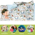 thumbnail image 3 of Personalized Dinosaur Sleeping Bag for Toddlers - Custom Name Slumber Bag and Nap Mat, Soft and Cozy Dino Toddler Nap Mat for Daycare and Preschool, Ideal for Dino Lovers and Fun Naptime Adventures, 3 of 4