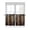 Dark Brown Tan, variant on Kitchen Curtains 45 Inches length, Black Brown Board Window Treatment Curtain Drapes, Vintage Chic Shabby Wooden Grain Lightweight Window Panels for Living Room Bedroom, 52"x45", 2 Panels