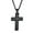 Black, variant on FindChic Gold Cross Necklaces for Men Stainless Steel Lord's Prayer Pendant Necklace Boyfriend Husband Religious Valentine's Day Gift Packaged