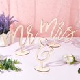 thumbnail image 4 of Cartel de boda Mr & Mrs de madera vintage TUNC Sencillez, 4 of 5