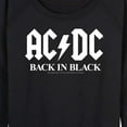 thumbnail image 3 of ACDC - Back In Black - Women's Lightweight French Terry Long Sleeve Shirt, 3 of 5