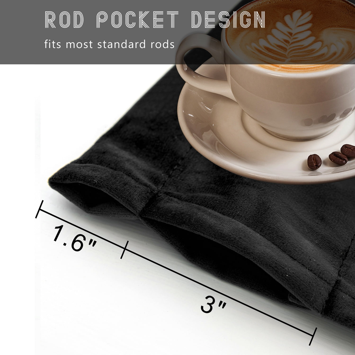 Rod Pocket Outdoor Curtains for Patio, Light Filtering Gazebo Curtain for Pergola/Porch, UV & Privacy Protection Outside Drape, 52" Wide, 2 Panels