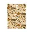 thumbnail image 5 of LNWH Cartoon Desert Elements Art Pattern Throw Blanket, Flannel Sofa Blankets for All Seasons, 60"x50", 5 of 8