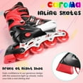 Adjustable Inline Skates Indoor and Outdoor Kids Girls Roller Skate with Full Light Up LED