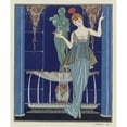 thumbnail image 2 of George Barbier 15x17 Gold Ornate Wood Frame and Double Matted Museum Art Print Titled - Evening Attire (1914), 2 of 4