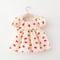 thumbnail image 3 of Vestidos de moda con forma de corazón para niñas pequeñas, vestidos de princesa para niñas de 1 a 3 años, vestidos de verano, 3 of 5