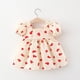 thumbnail image 4 of Vestidos de moda con forma de corazón para niñas pequeñas, vestidos de princesa para niñas de 1 a 3 años, vestidos de verano, 4 of 5