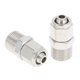 thumbnail image 1 of Conectores de aire de 1/4" rosca macho, accesorios de empuje únicos para conectar, conector rápido de línea de aire de cobre niquelado, 1/8" BSPT, 2 piezas tono plateado, 1 of 1