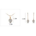 thumbnail image 2 of Fashion Heart Austrian Crystal Necklace and Earrings Set, 2 of 2