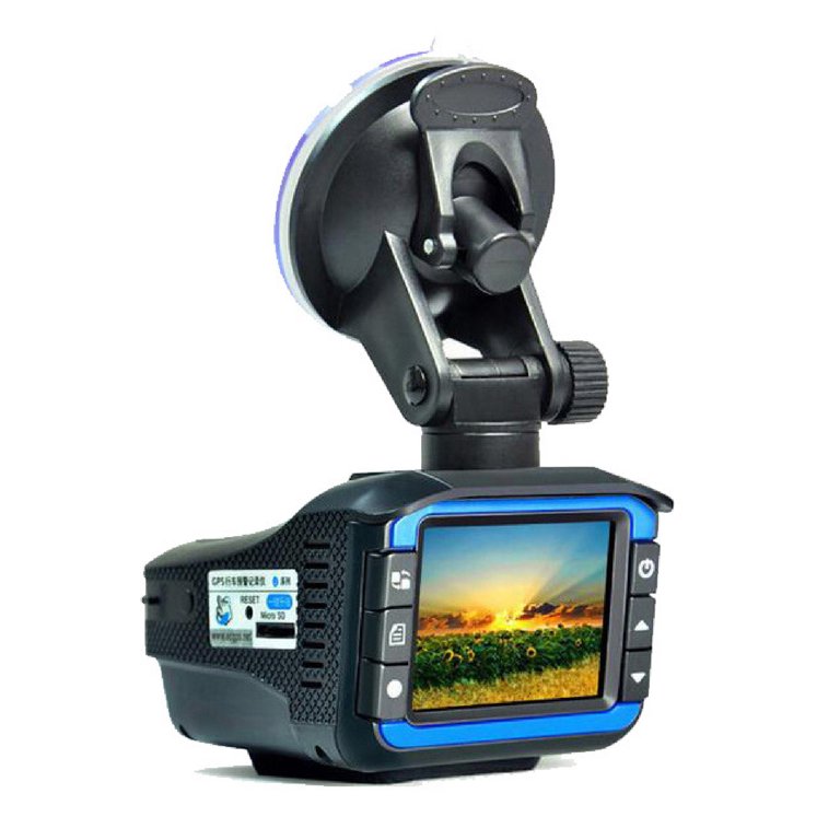 2 in 1 Car DVR Dashboard Camera & Radar Detector 