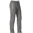thumbnail image 2 of LLYwey Workout Pants For Women Elastic Waist Women Fashion Solid Pocket Zipper Casual Sports Sweatpants Full Length Pants Capris Yoga Pants With Pockets Long Pant Style H1610 Gray S, 2 of 7