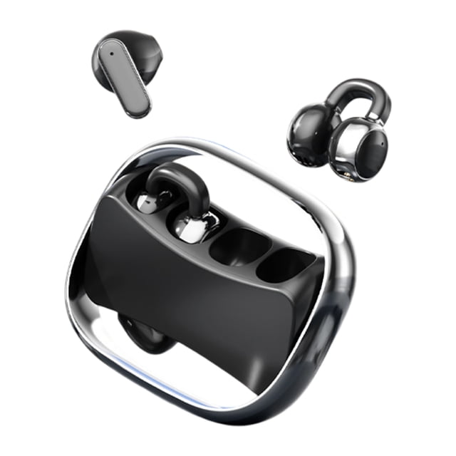 Auriculares inalámbricos 2 en 1 con clip y oreja abierta, sonido HIFI 5.4, baja latencia, micrófono integrado, ligeros para deporte, entrenamiento, gimnasio y correr