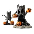 thumbnail image 4 of Halloween Decorations Ghost Pumpkin Tree Stump Ornament, Halloween Tabletop Decoration, Seasonal Home Display, Party Centerpiece, Holiday Decorative Accent, 4 of 7