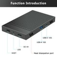 thumbnail image 4 of Dual NVMe Enclosure, Slim NVMe SSD Enclosure Adapter  for PC, 4 of 7