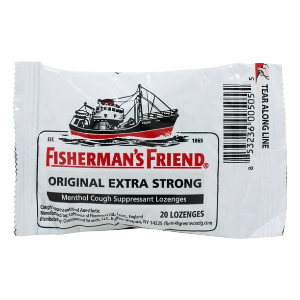 Fisherman's Friend Menthol Cough Suppressant Lozenges Original Extra