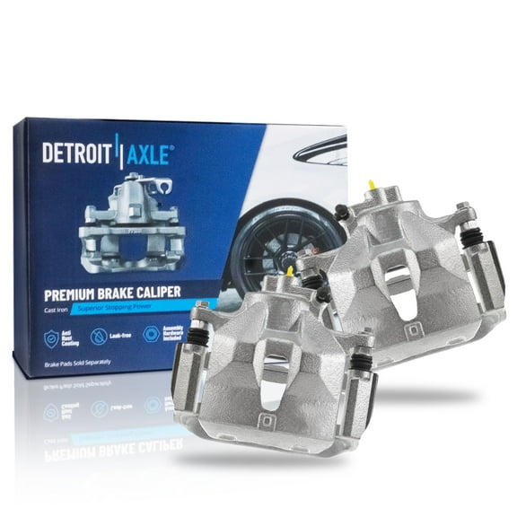 Detroit Axle - Front Left and Right Brake Calipers with Brackets Replacement for Toyota Camry Sienna Avalon Solara - 2pc Set