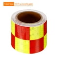 thumbnail image 2 of Reflective Tape, Waterproof Adhesive High Visibility Caution Warning Safety Tape Reflector for Trucks  Cars Fluorescent Yellow/Red, 2 of 6