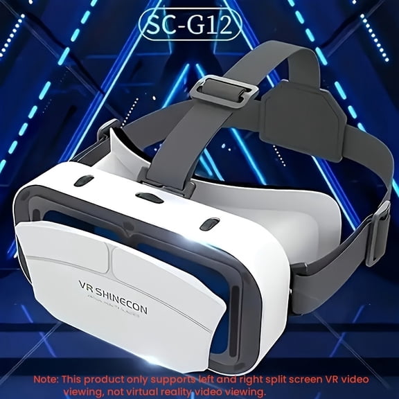 1pc VR 3D Virtual Reality Headset - Adjustable VR Glasses with Comfort Fit Strap, Lightweight Design for Immersive Gaming, Movie Watching & VR Parks - No Electronics/Batteries Needed