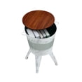 thumbnail image 4 of End Table Set Of 2 With Hidden Storage Compartment Round Accent Side Table Coffee Table For Farmhouse Living Room Home Leisure Area, 4 of 9