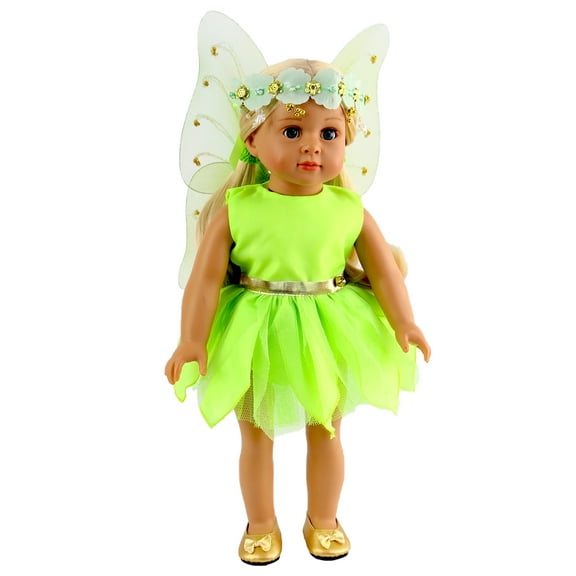Green Fairy Dress for 18-Inch Dolls | Dolls Clothes