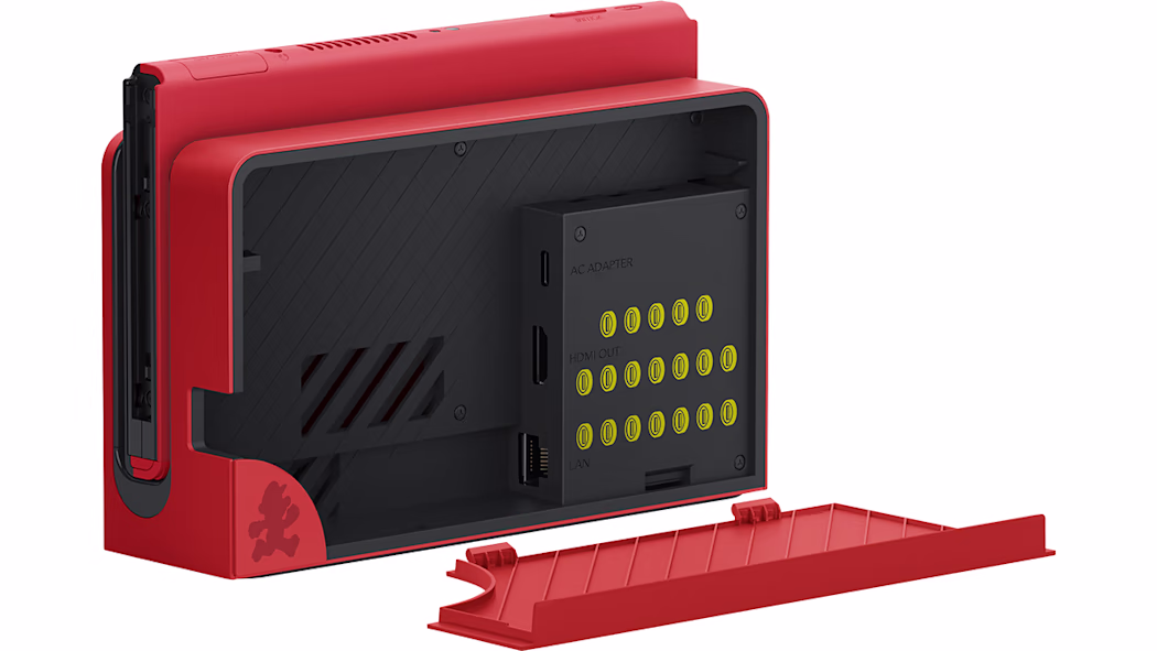 thumbnail image 5 of Nintendo Switch OLED Model Mario Red Edition Bundle with Mario Kart 8 Deluxe Game & Mightyskins Voucher – JP Edition with US Plug, 5 of 9