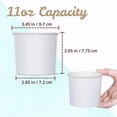 thumbnail image 2 of Paper Ice Cream Cups - 50-Count 11-Oz Disposable Dessert Bowls for All Foods, 2 of 7