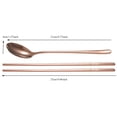 thumbnail image 3 of Spoon Chopsticks Set, 304 Stainless Steel Spoon Chopsticks Set Korean Style Cutlery Set Christmas Gift, 3 of 8