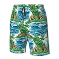 thumbnail image 4 of Balery Hawaii Palms Traje de Baño Estilo Hawaiano para Hombre, Shorts de Secado Rápido con Bolsillos-XX-Large, 4 of 6