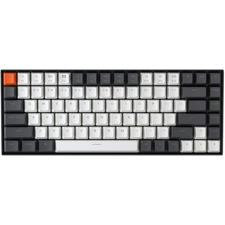 Keychron K2 Hot-swappable Bluetooth Mechanical Keyboard with Double-Shot Keycaps Gateron Brown Switch White LED Backlight Wireless Gaming Keyboard for Mac Windows