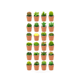 thumbnail image 1 of 24pcs Velas Aromaticas Cactus Verdes Decorativas Con Maceta Malubero Café, 1 of 5