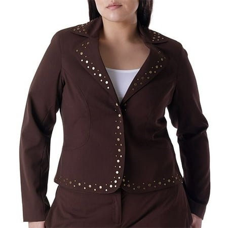 Metro7 - Women's Plus Studded Jacket